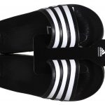 Pair of black Adidas Slide sandals