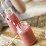 Little Girl Preparing Fresh Smoothie