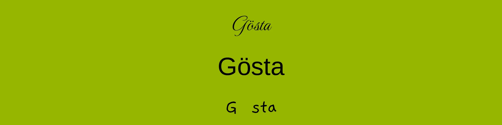 Gösta