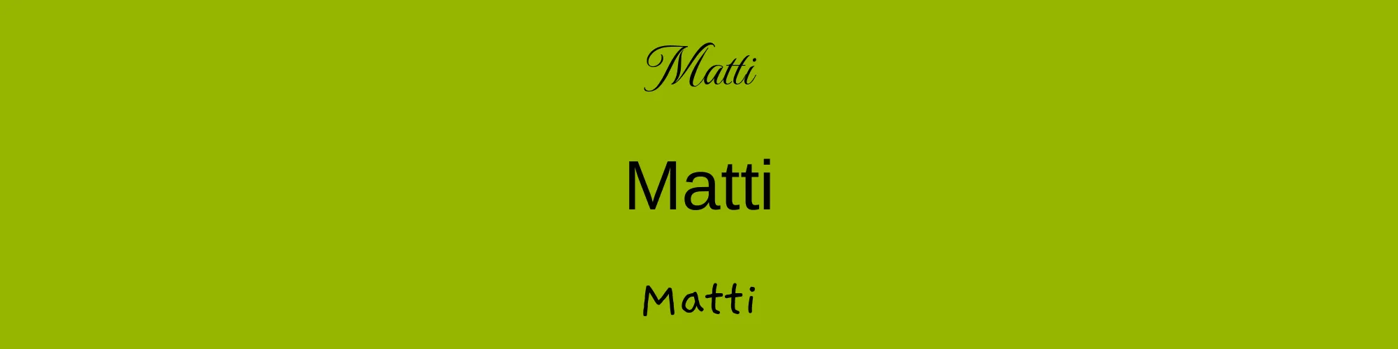 Matti
