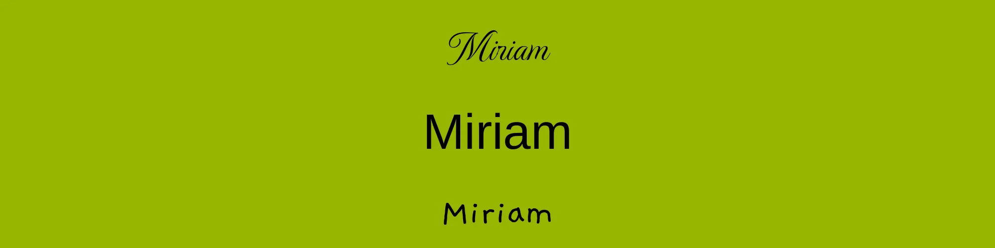 Miriam