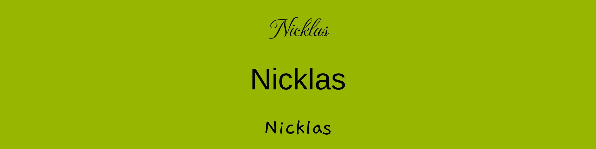 Nicklas