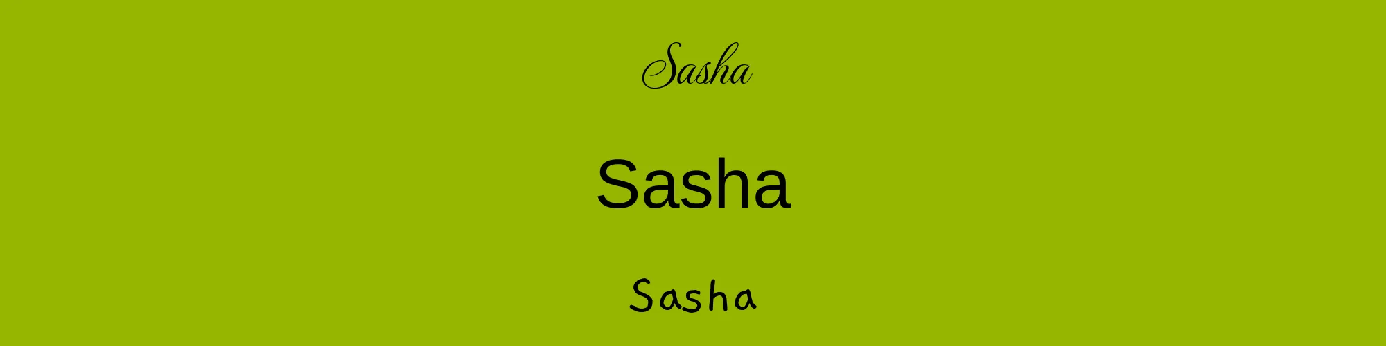 Sasha